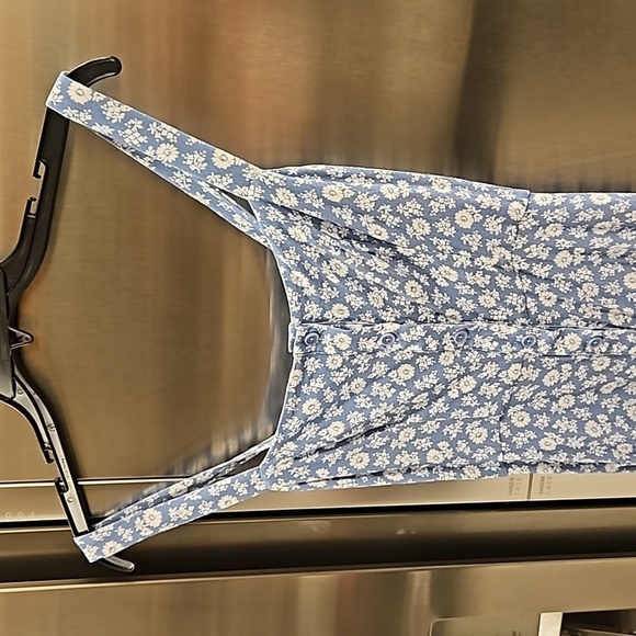 💕REFORMATION💕 Virgil Dress ~ Remi Blue Floral Print 0 NWOT - Picture 9 of 13